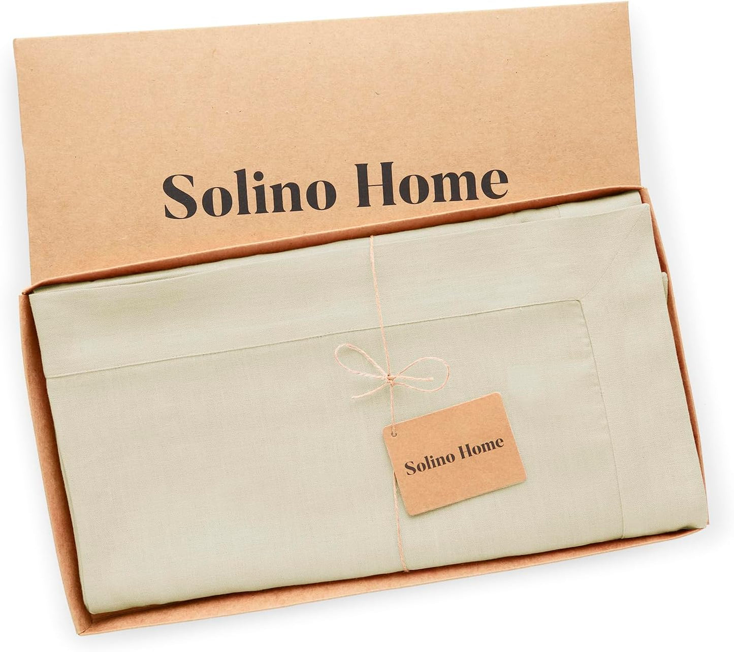 Solino Home Linen Tablecloth for Rectangle Tables 60 x 120 Inch - 100% Pure Linen Birch Table Cloth - Fete, Machine Washable Cloth Tablecloth for Fall, Autumn, Thanksgiving