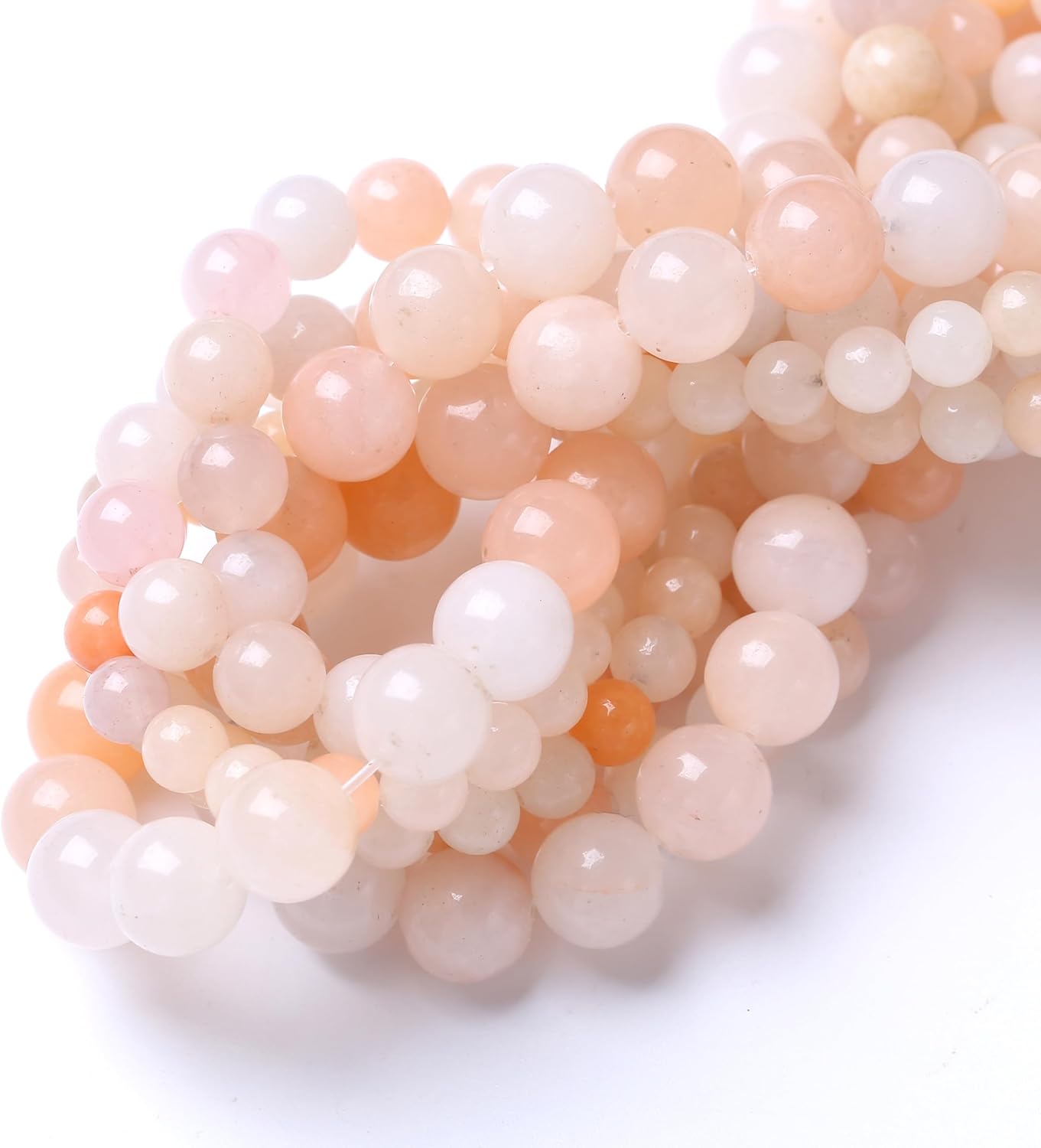 Streamer Powder Stone Beads for Jewelry Making DIY Craft Gemstone Beads Kit (12mm, 30pcs) Cosmic Crystal Pebbles for Bracelets, Necklaces, Home Decor