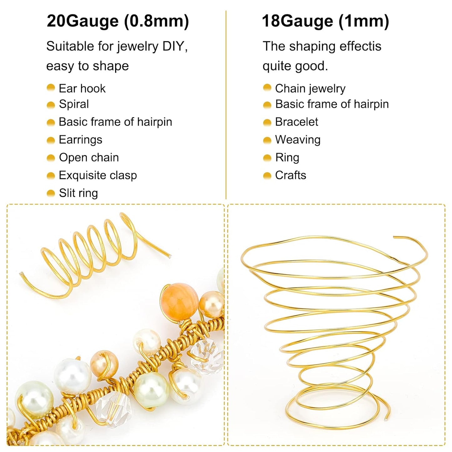 BENECREAT 20 Gauge 770FT Aluminum Wire Anodized Jewelry Craft Making Beading Floral Colored Aluminum Craft Wire for Halloween Decoration - Purple