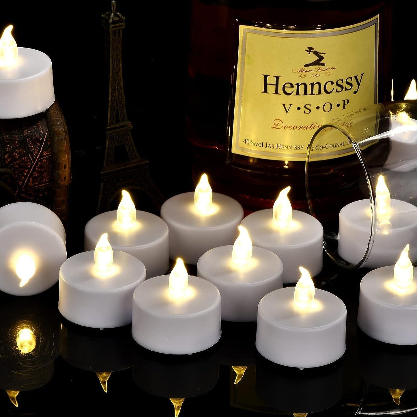 LED Tea Light Candles with Remote Control,Flickering Flameless Candle,Long Lasting 400+Hours,Battery Operated,with Timer for Home Decoration Seasonal &Festival Celebration WarmWhite (12pcs)