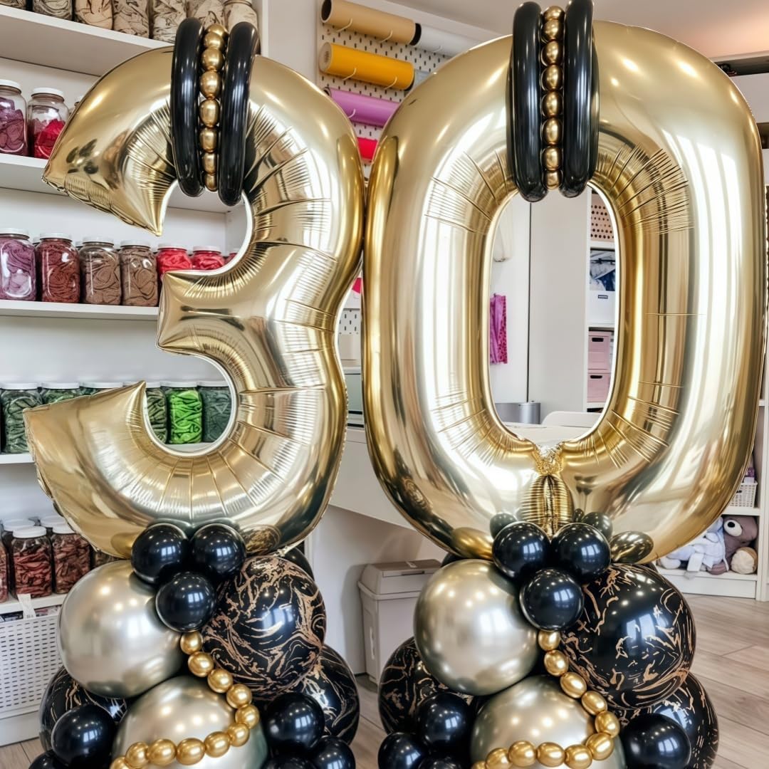 Champagne Gold 9 Balloon,40 Inch Light Gold Number 9 Balloon Big Foil Mylar Helium 9 Balloon for Birthday Party