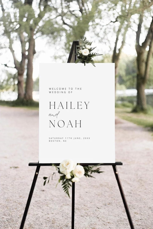 Welcome To Our Wedding Sign, Welcome To Our Wedding Sign With Stand, Modern Wedding Welcome Sign, Welcome Wedding Sign, Wedding Sign, Wedding Decor, Welcome Sign Wedding, Modern Wedding Signage