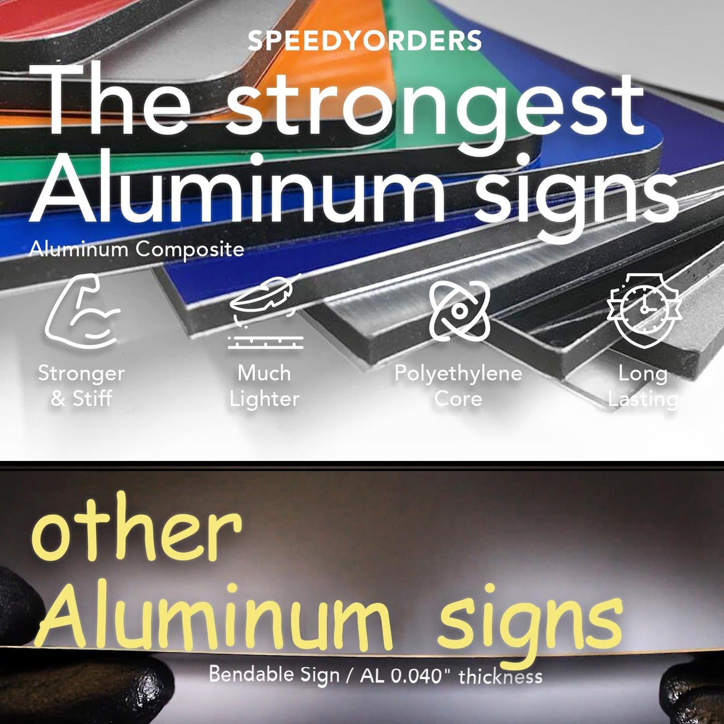 Custom Metal Signs, Personalized Aluminum, Customized Safety, Business Signs, Waterproof Outdoor, White Aluminum (Brown, 30x24 In)