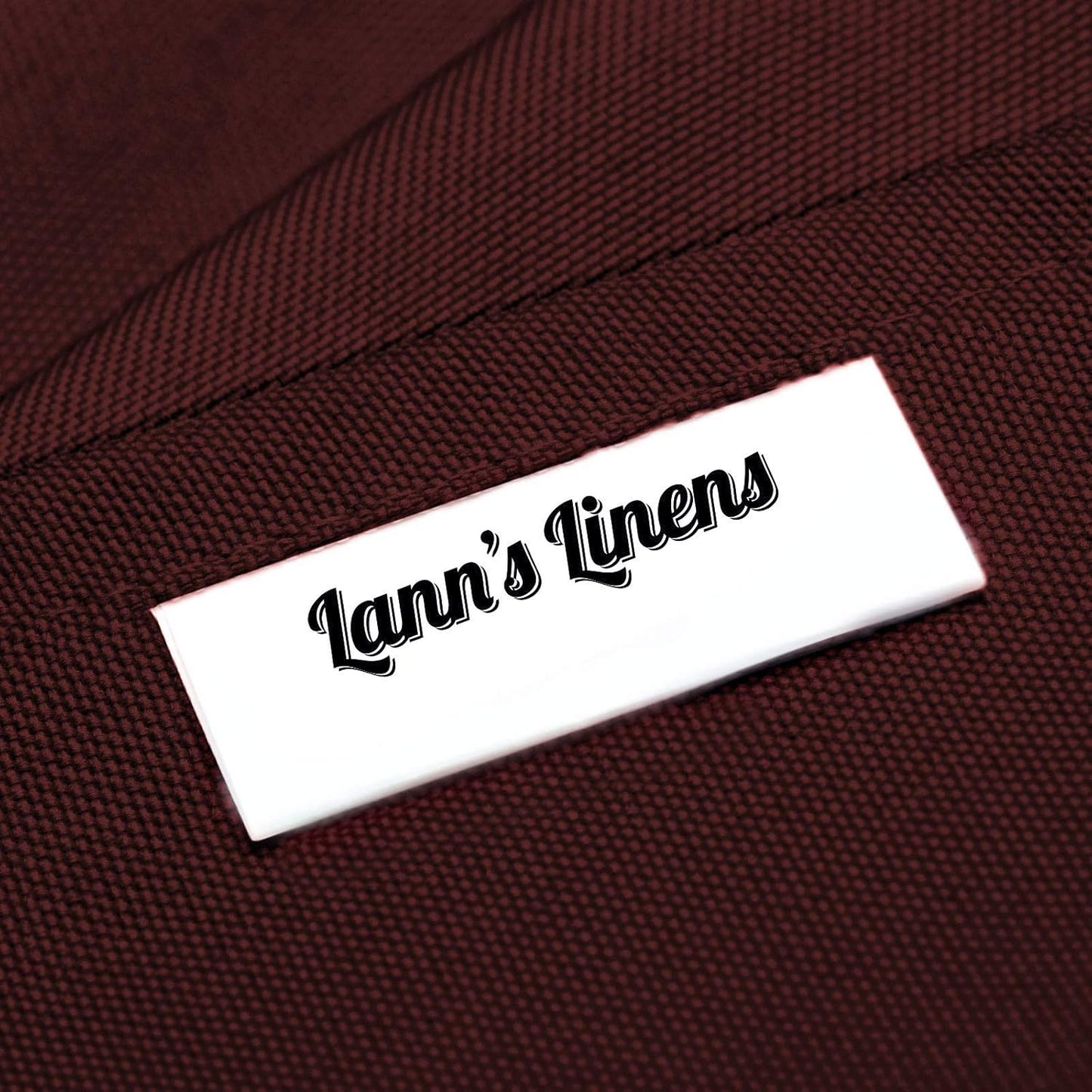 Lann's Linens - 10 Premium 70" x 120" Tablecloths for Wedding/Banquet/Restaurant - Rectangular Polyester Fabric Table Cloth - Burgundy