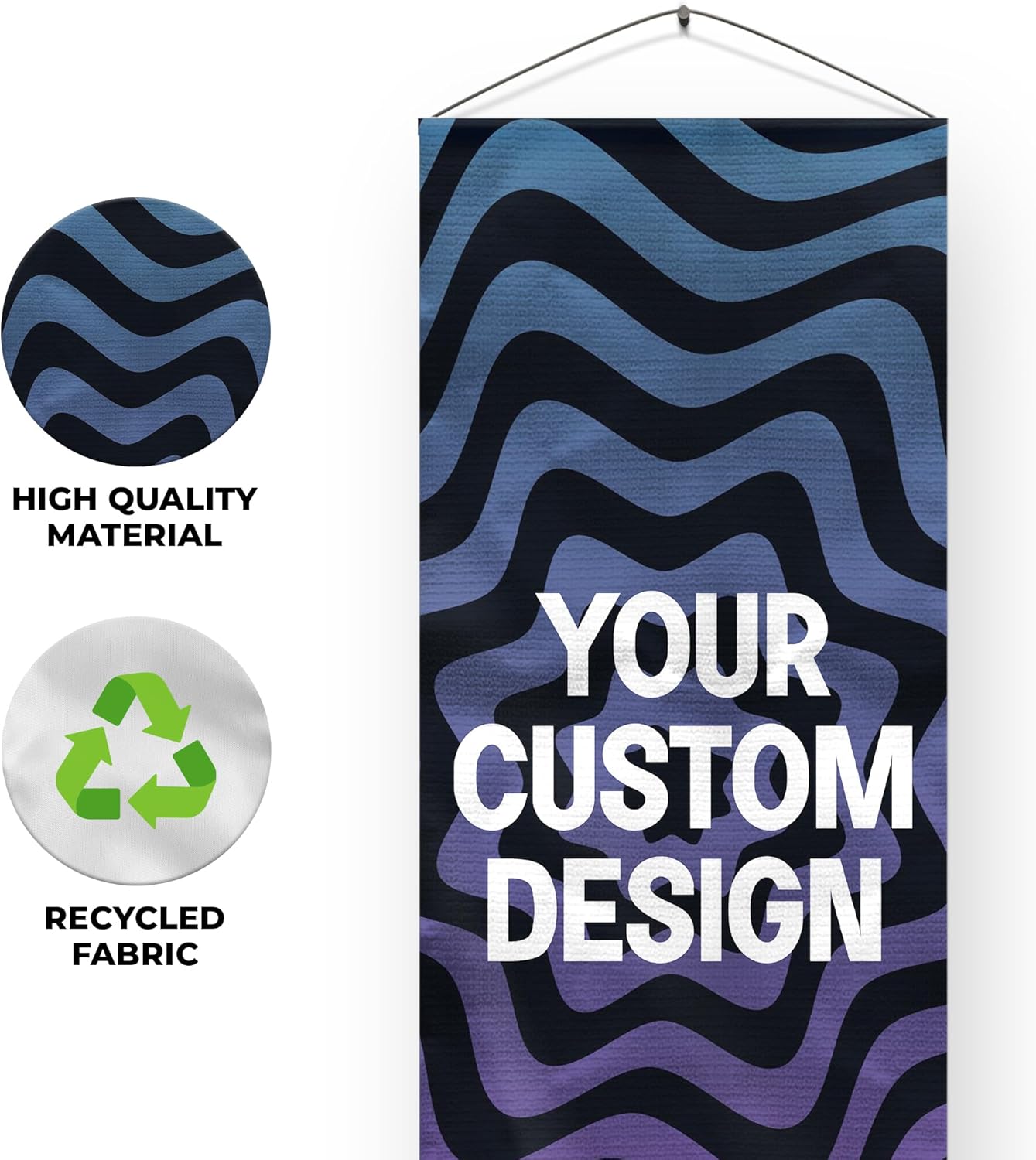 DreamController Custom Hanging Canvas Wall Art Decor(16" X 35" Set of 1) I Customize your Canvas Picture Banner Ready to Hang for Bedroom, Livingroom & Office | Made in USA | Fast delivery | HD Print