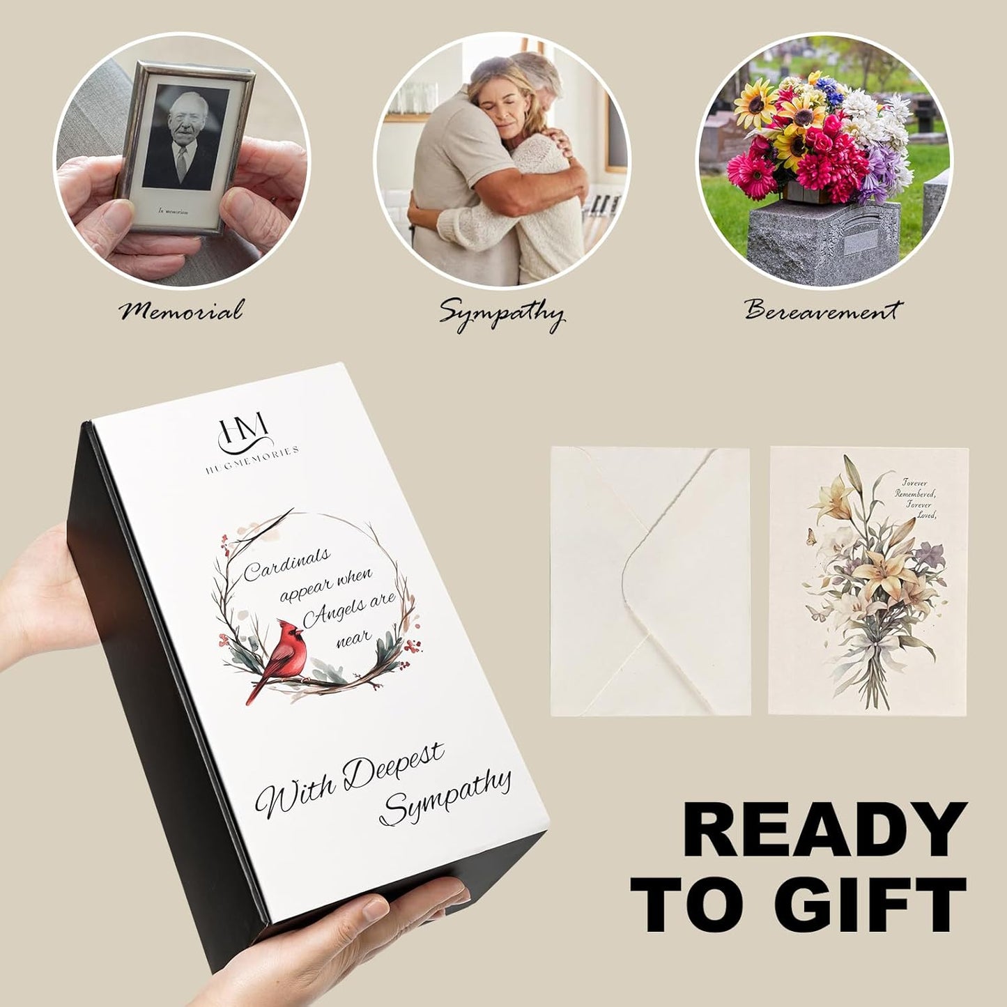 Memorial Lantern, Bereavement Sympathy Gifts for Loss of Loved One Mother Father, Bereavement Gifts Thoughtful Funeral Gifts in Memory of Loved One with LED Candle