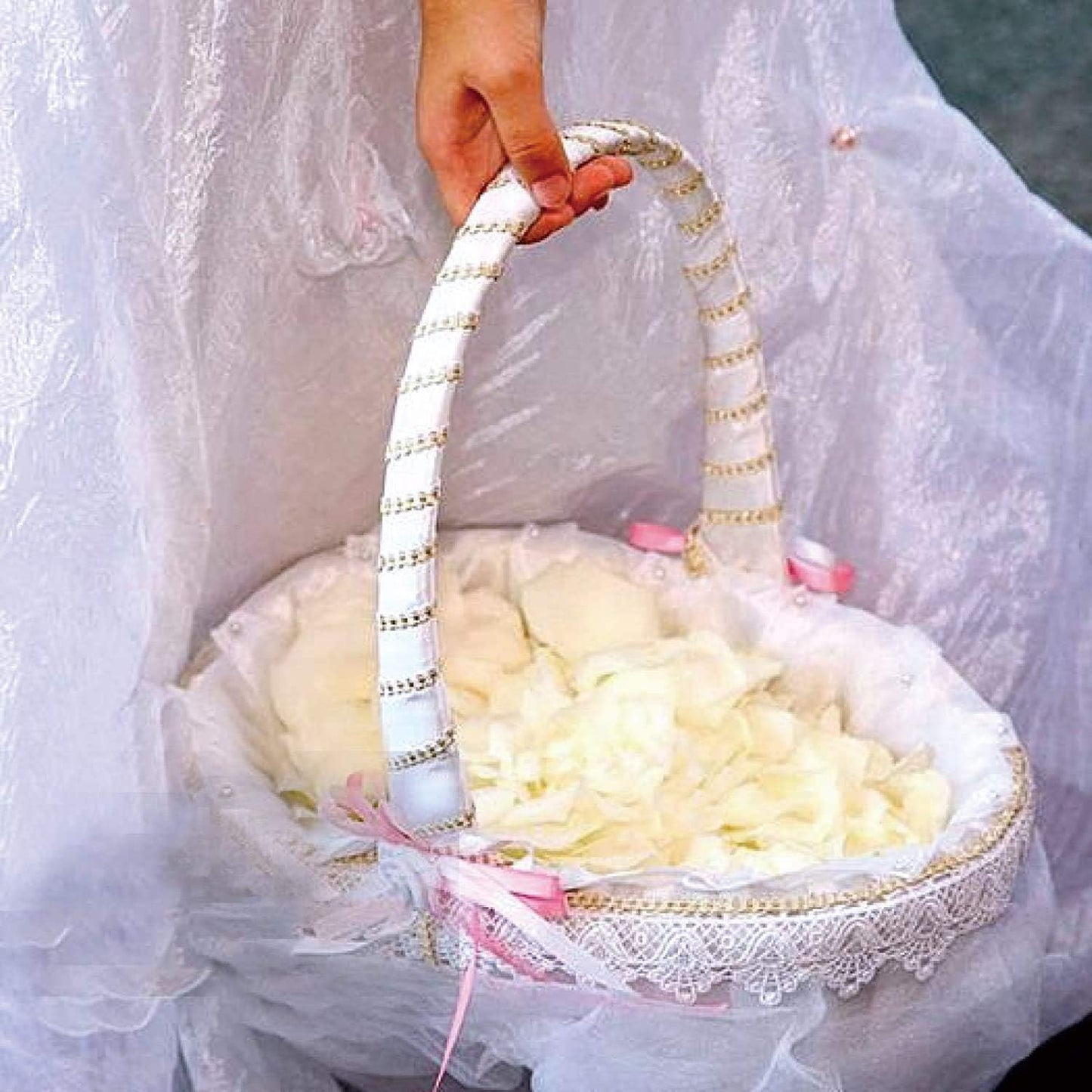 ocharzy 1000 PCS Rose Petals Fake Rose Petals for Romantic Night, Wedding Flower Decoration, Party, Events (A-Champagne)