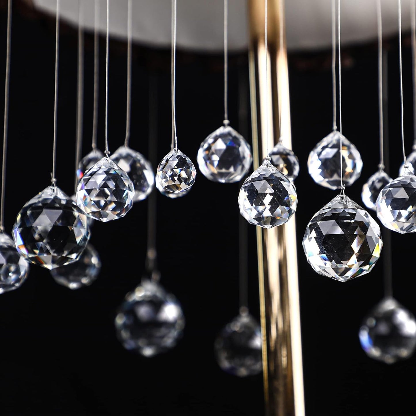 Crystalsuncatcher 20mm/0.78inch Clear Glass Crystal Ball Prism Feng Shui Lamp Hanging Drop Chandelier Pendants Suncatchers Pack of 12 pcs
