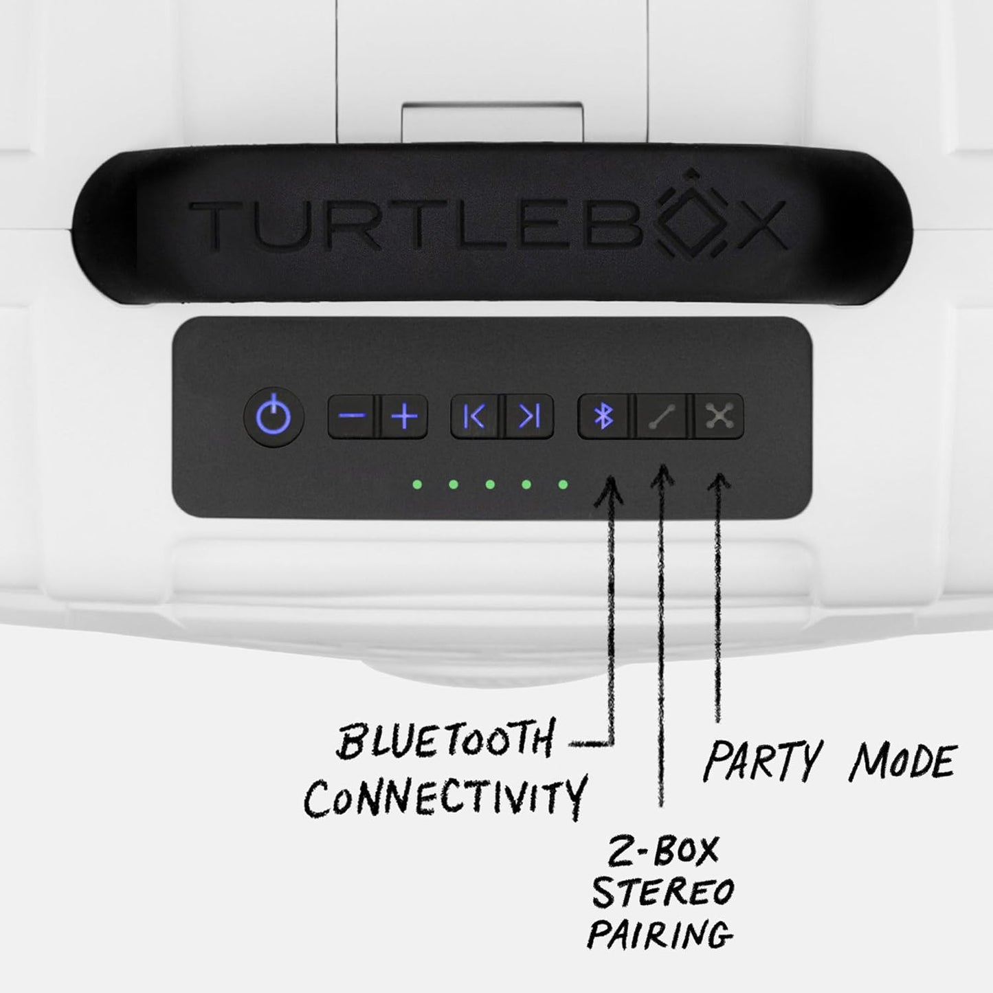 Turtlebox Original Gen 3: Portable Outdoor Bluetooth Speaker – Ultra-Loud (120dB), Waterproof (IP67), Rugged, Impact-Resistant, 3-Day Battery | Party Mode: Unlimited Pairing Stereo, White/Camo