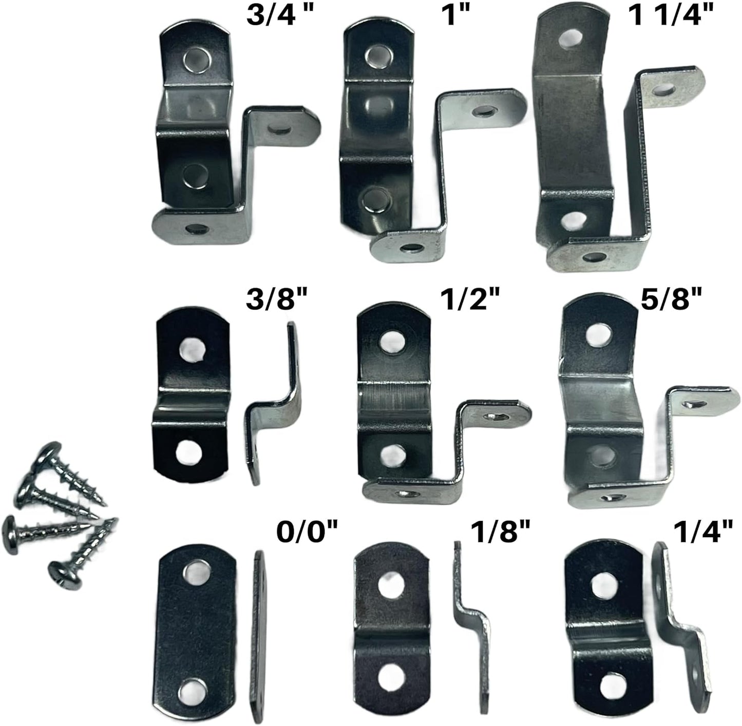 Canvas Clips for Picture Framing screws included 15 per pack ( Choose your offset size ) by E.H.C. (3/8" offset)