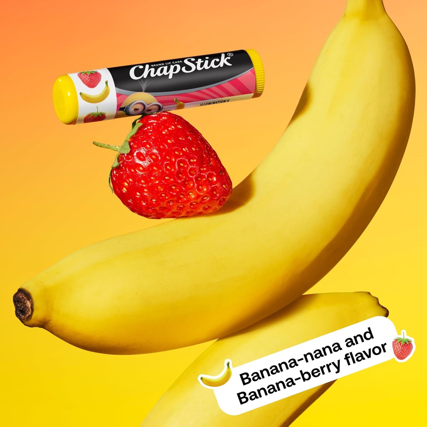 ChapStick Lip Balm, Minions Banana Variety Packs (6 Sticks), Party Favors for Kids, 0.15 Oz Ea