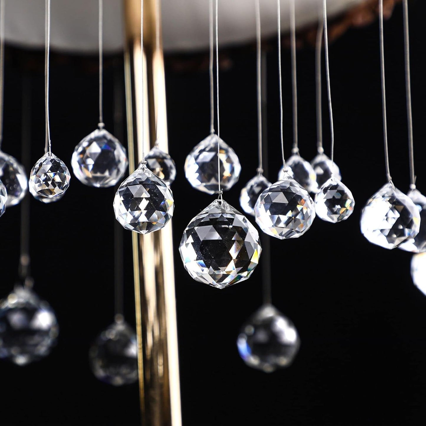 Crystalsuncatcher 20Pcs 1.75 inch/40mm Clear Crystal Ball Prism Pendant Suncatcher for Feng Shui/Divination or Wedding/Home/Office Decoration