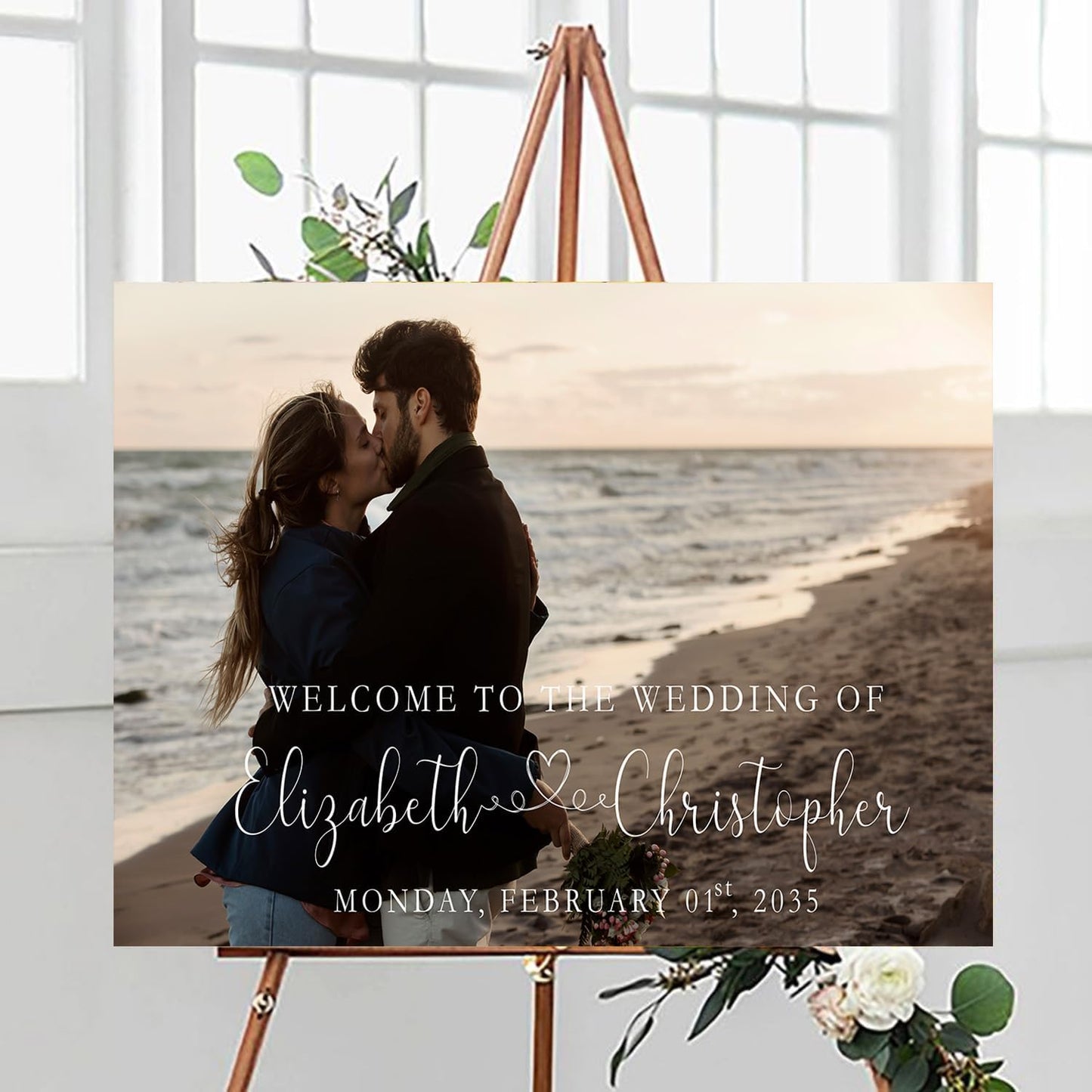 Welcome To Our Wedding Sign, Wedding Signs For Ceremony And Reception, Welcome Sign For Wedding, Welcome To Our Beginning Wedding Sign, Sweets Sign For Wedding