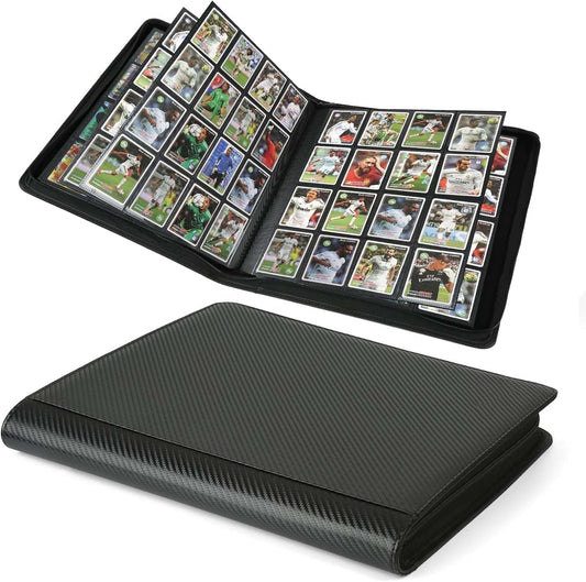 Premium Ringless Trading Card Binder - 1024 Capacity, 16 Side-Loading Pockets per Page, Archival Quality Protection & Anti-Slip Spine for TCG, MTG, Sports Cards (Ecru)