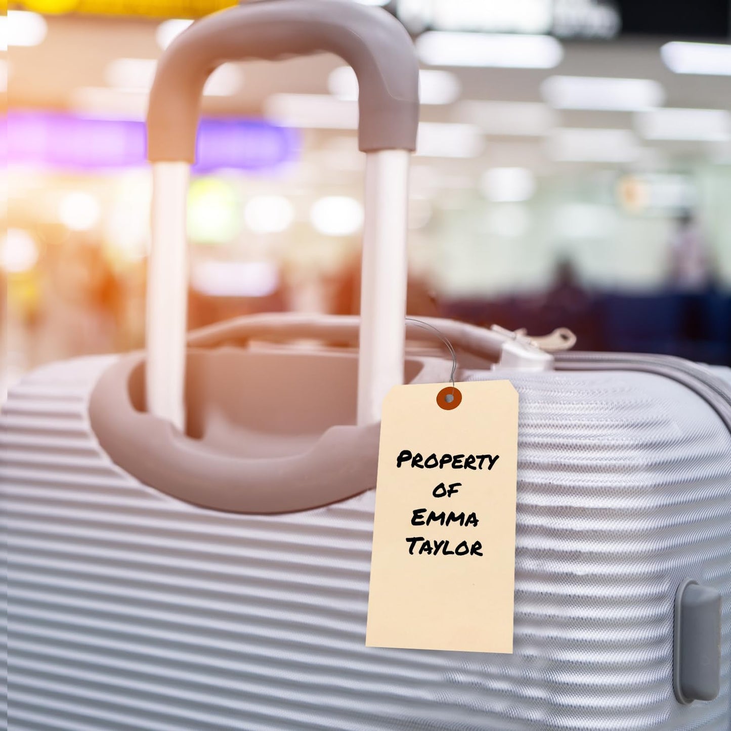 SmartSign Blank Manila Shipping Tags with Wire, Size-10, Pack of 100, 15pt Thick Prewired Cardstock Tag, 7.25 x 3.625 inch Paper Hang Tags with Reinforced Fiber Patch