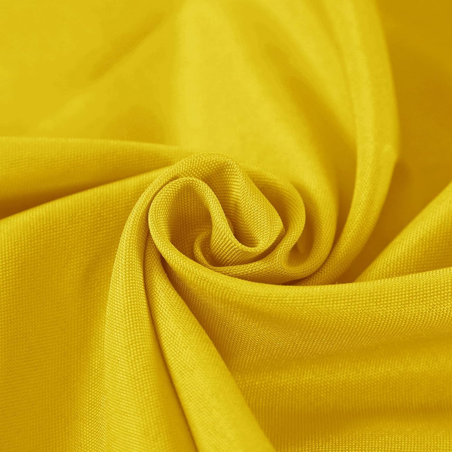 Fokitut 2 Pack Waterproof Round Tablecloth, 132 Inch, Stain Resistant and Wrinkle Polyester Table Cloth, Fabric Table Cover for Kitchen Dining, Wedding, Party, Holiday Dinner-Yellow