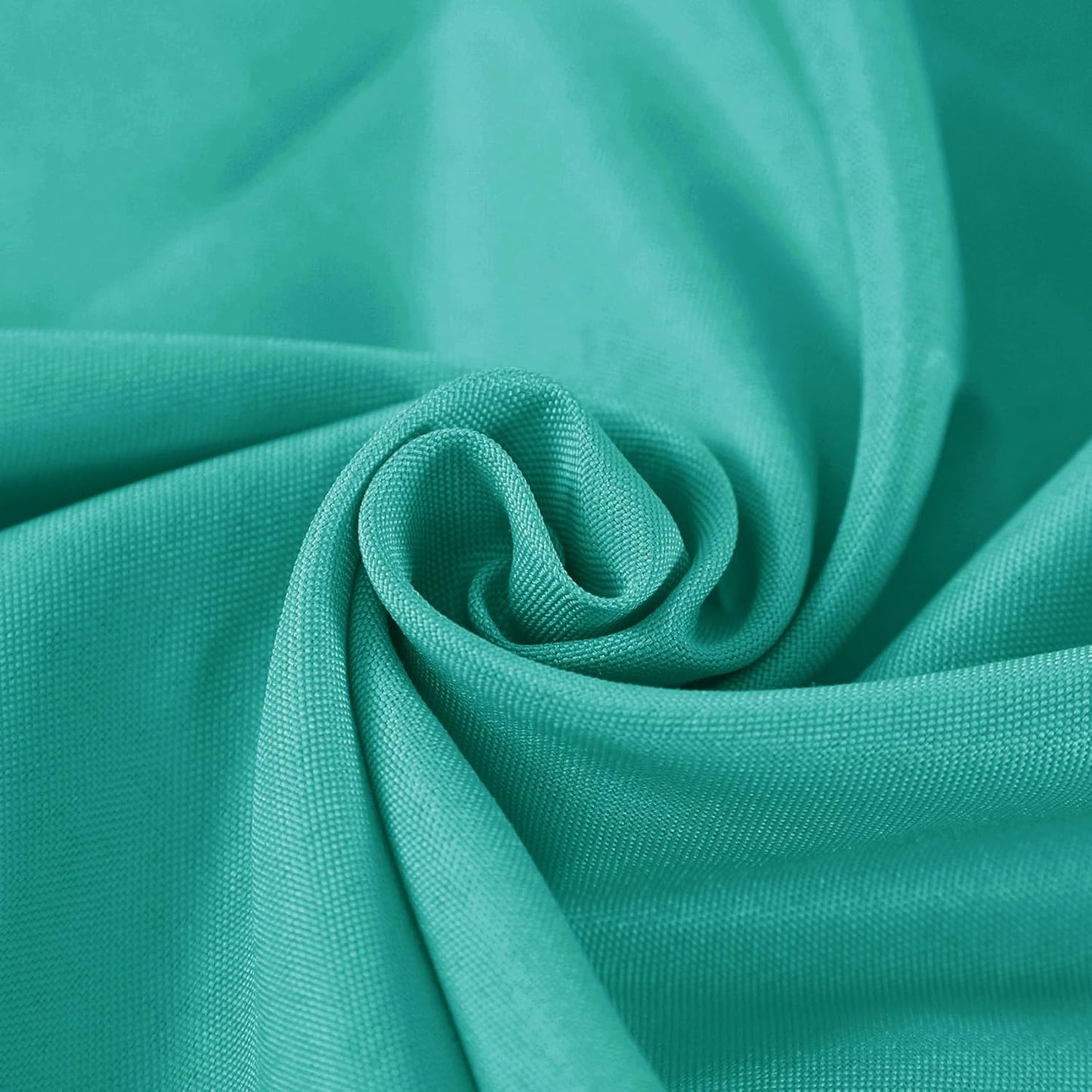 Fokitut 2 Pack Waterproof Round Tablecloth, 90 Inch, Stain Resistant and Wrinkle Polyester Table Cloth, Fabric Table Cover for Kitchen Dining, Wedding, Party, Holiday Dinner-Turquoise