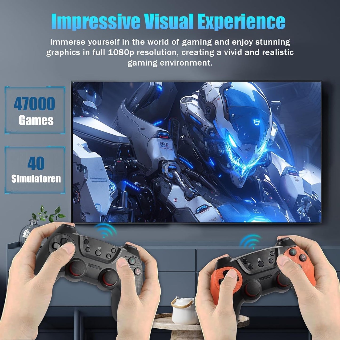 X2 Ultra Retro Game Stick 4K 64/128/256G 35000/40000/58000 Games, 2.4G Controllers HD Output Plug and Play Video Gaming Console, Nostalgia Stick for TV (128G)