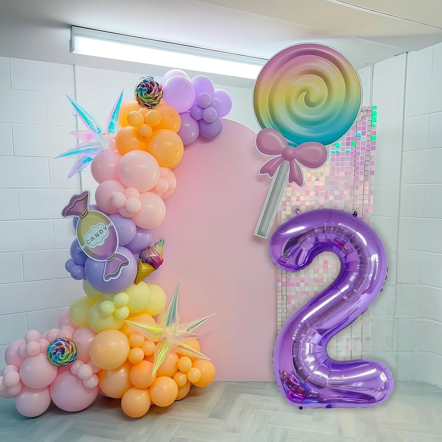Purple 9 Balloon Number,40 Inch Number 9 Balloon Big Purple 9 Foil Mylar Helium Balloon for Birthday Party Decorations