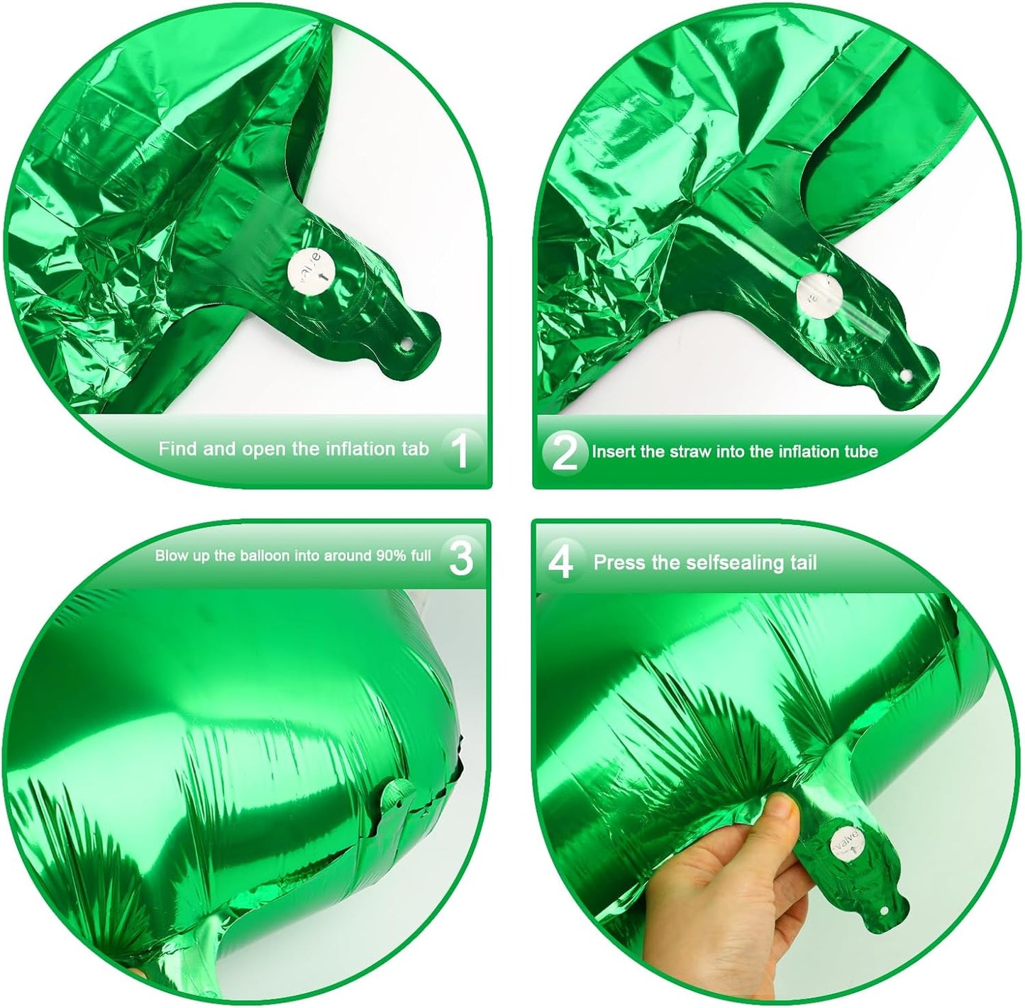 Green 40 Inch Large Number 15 51 Birthday Balloon, 15 51 Birthday Celebration Decorations, Foil 15 51 Mylar Helium Number 15 Balloons Girl Boy Anniversary Party Supplies