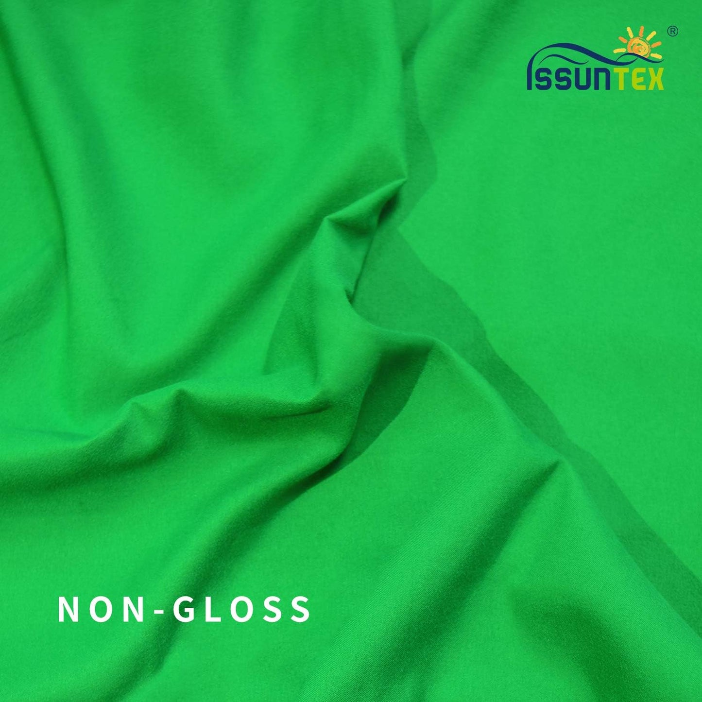 ISSUNTEX 5X7 ft Background Muslin Backdrop, Photo Studio, Collapsible High Density Screen for Video Photography and Television-Green