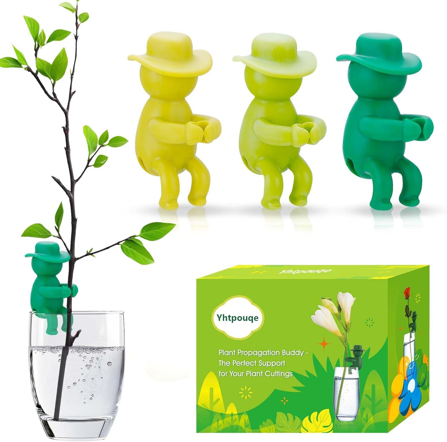 3 Pcs Plant Propagation Buddy, Propagated Plant Holders for Sprouts, Stems & Shoots and cuttings, Sturdy Support for Indoor Plants & Propagation Station Use, Ideal Gifts for Plants Lovers