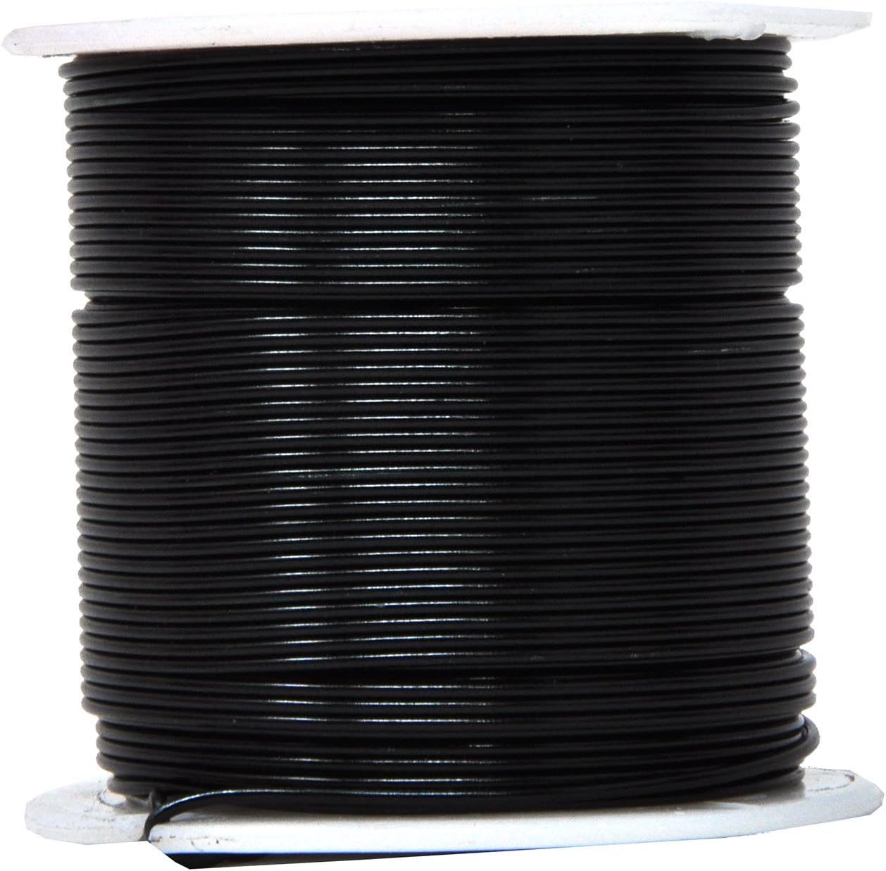 Mandala Crafts 18 Gauge Anodized Aluminum Craft Wire for Jewelry Making - 450 FT Colored Flexible Silver Black Gold Purple Red Kelly Green Wire - Bendable for Bonsai Armature Crafting Sculpting