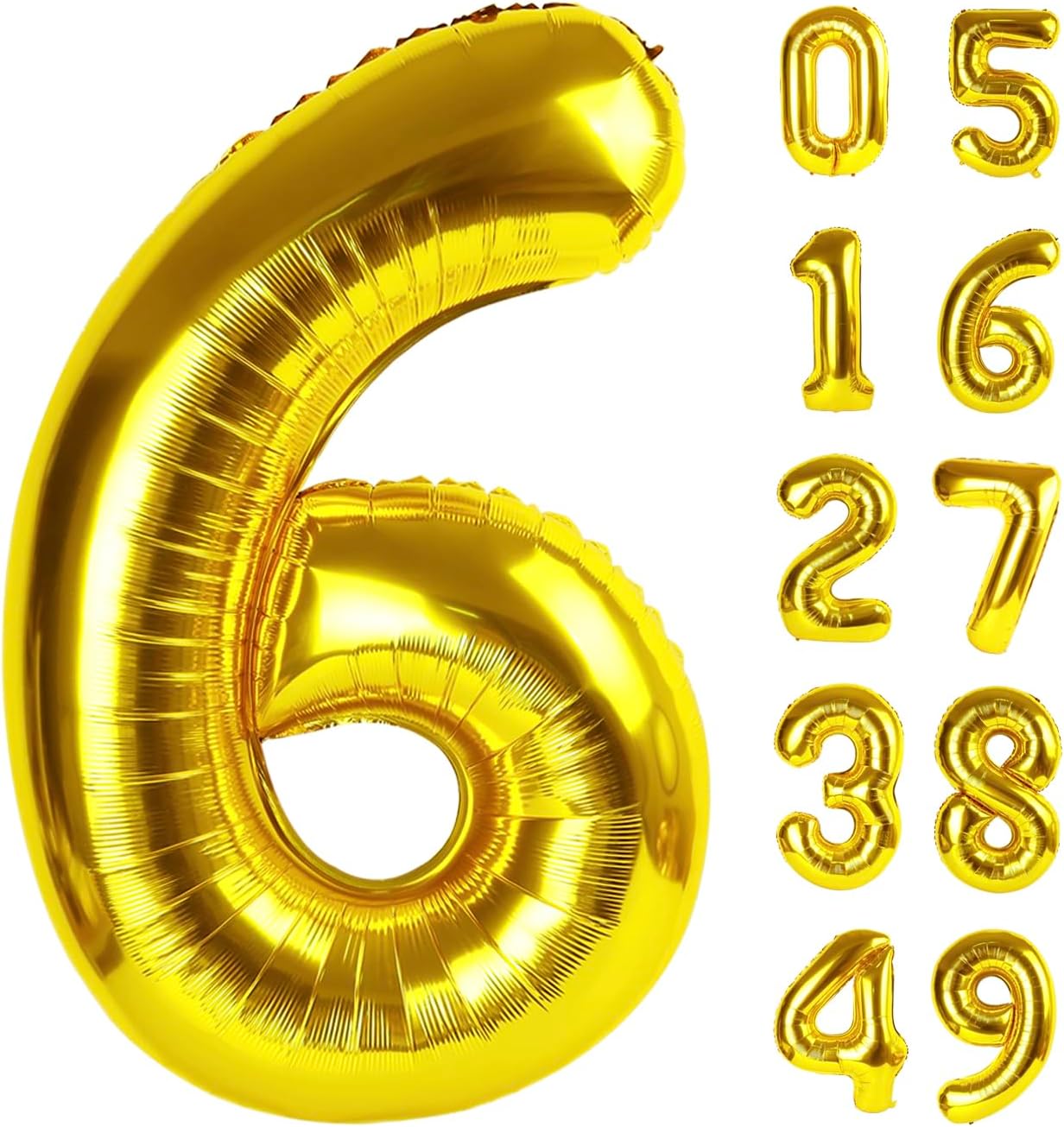 2026 number balloon golden