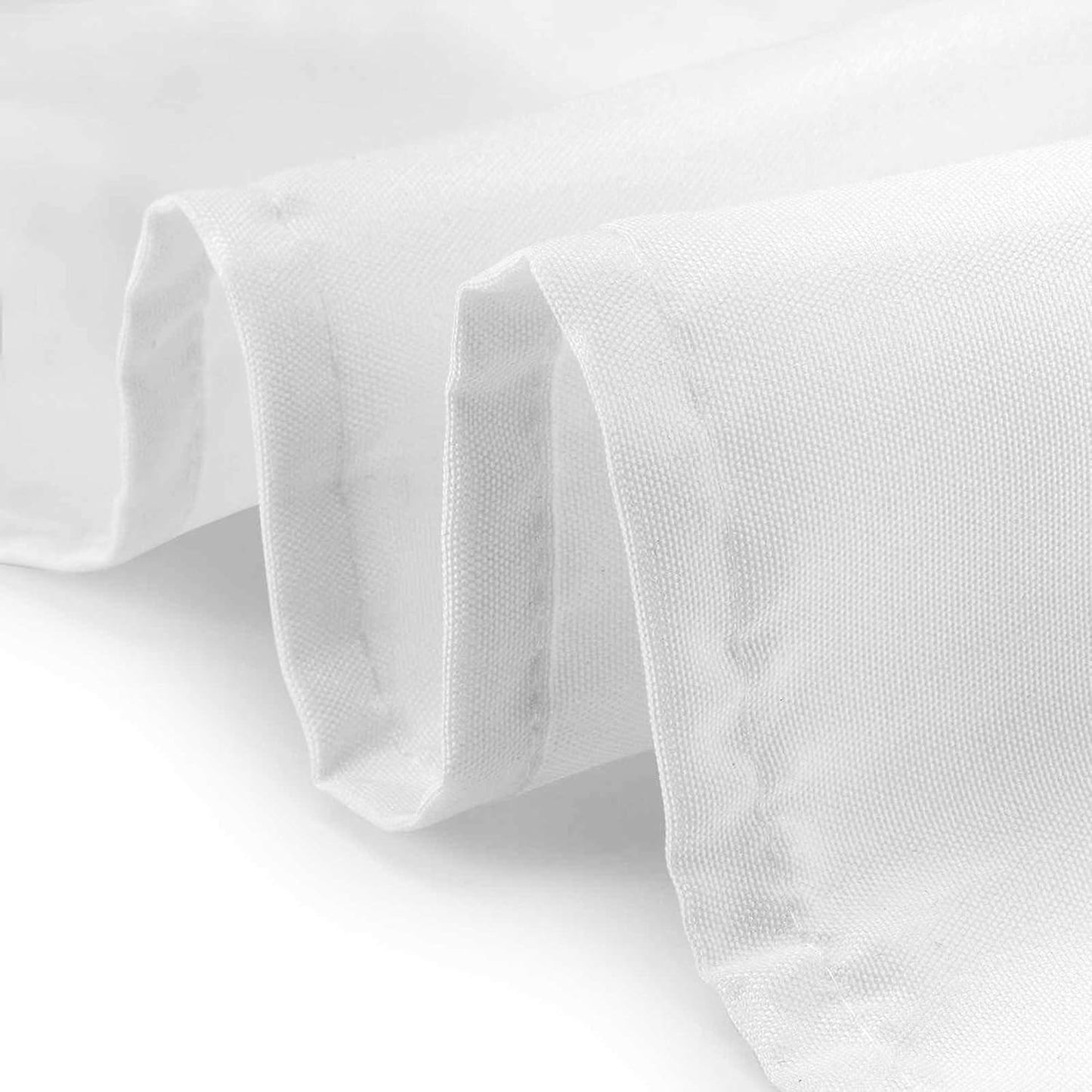 Lann's Linens - 70" Square Premium Tablecloth for Wedding/Banquet/Restaurant - Polyester Fabric Table Cloth - White