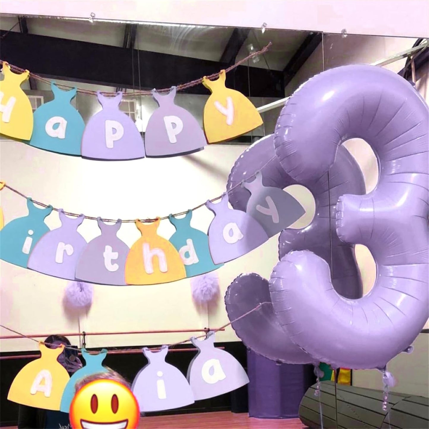 Light Purple Number 40 Birthday Balloons, 40 Inch Large Pastel Dusty Purple Mylar Foil Number 4 & 0 Balloons for Women, 40th Birthday Balloons for 40 Year Old Anniversary Party Decorations Supplies