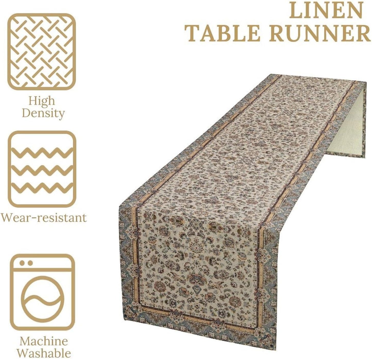 Farmhouse Vintage Flower Table Runner Morris Floral Farmhouse Rustic Coffee Kitchen Home Dining Party Table Decor 13x36in