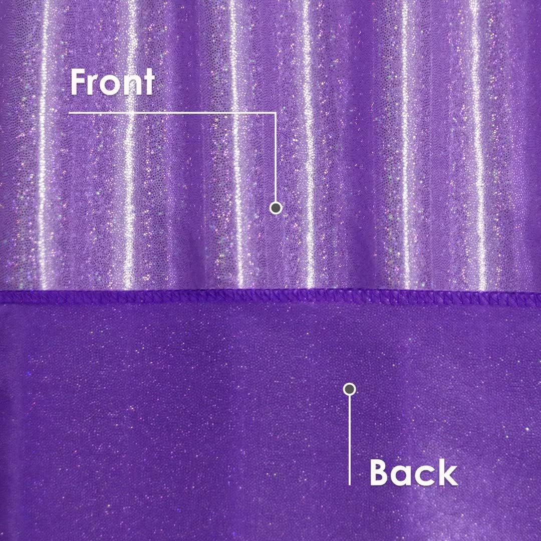 Fitable Sequin Tablecloth for Parties 54x54 Inch - Sparkle Glitter Table Cloth Laser Square Overlay for Wedding Baby Shower Ceremony Birthday Holiday Banquet Decor, Purple