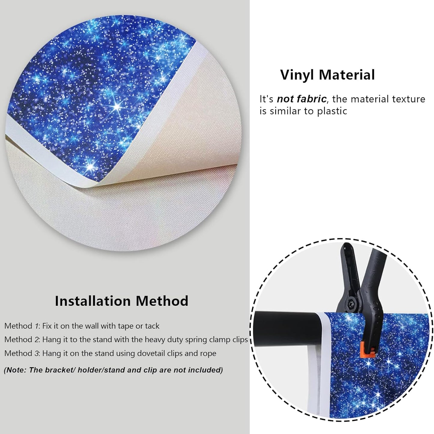 YongFoto Blue Glitter Backdrop 7x5ft Silver Light Spots Navy Blue Sequin Bokeh Photography Background Birthday Bridal Shower Wedding Photography Background Party Banner Decor Portraits Photoshoot