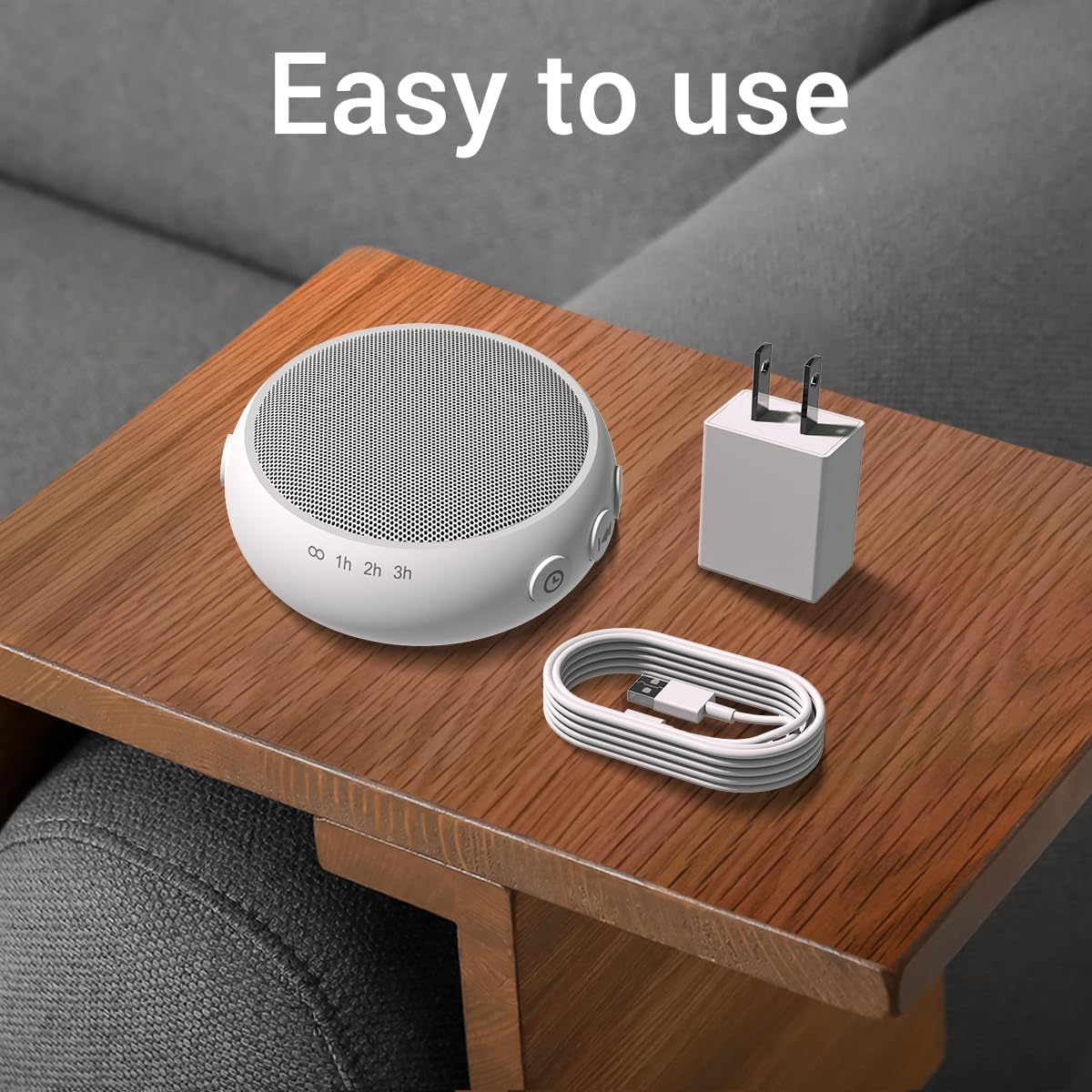 Sleep Sound Machine White Noise Machine with 32 Calming Sounds 36 Volume Levels Pink Brown Noise Machine for Baby Kid Adult with 4 Timer Noise Canceling Machine for Office Privacy (U-White)