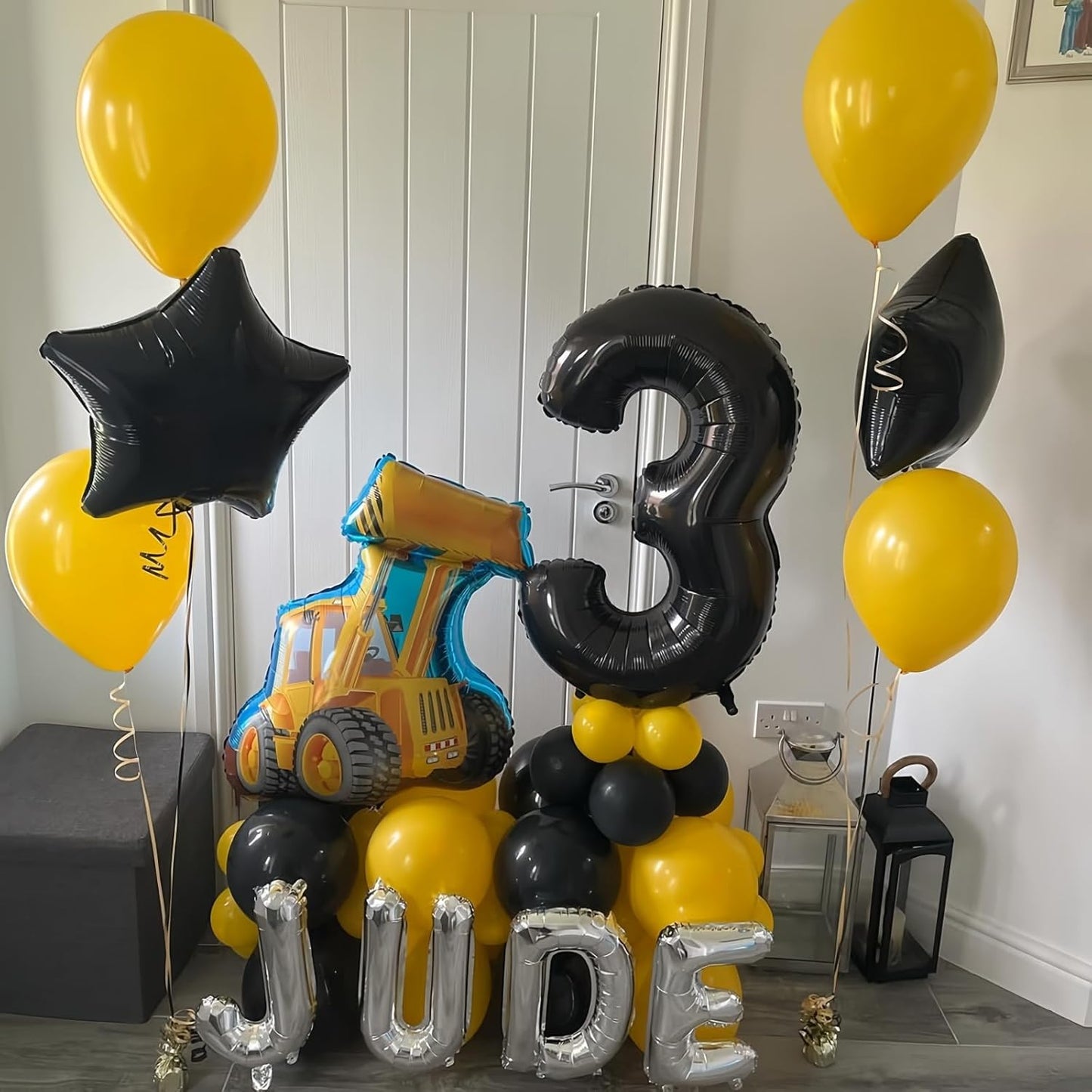 Black 8 Balloon Number,40 Inch Number 8 Balloon Large Black 8 Foil Mylar Helium Balloon for Birthday Party Decorations