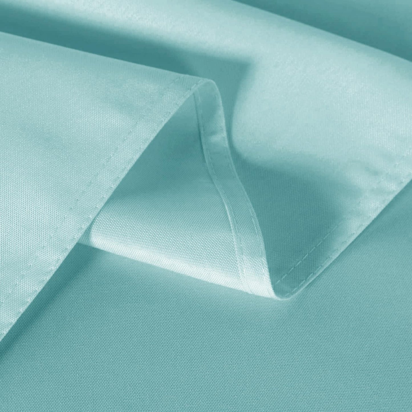 sancua 6 Pack Turquoise Tablecloth 60 x 102 Inch, Rectangle Table Cloth for 6 Feet Tables - Stain and Wrinkle Resistant Washable Polyester Table Cover for Dining Tables, Buffet Parties and Camping