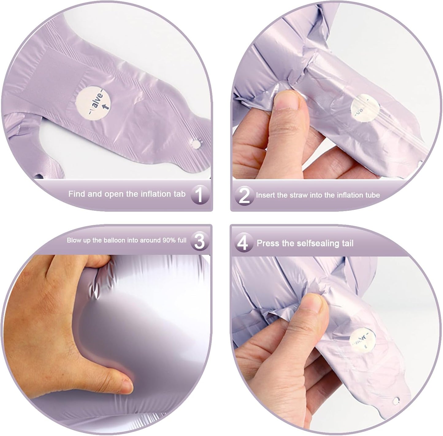 Lavender 40 Inch 0 Number Balloons, 0 Decorations for 10 20 30 40 50 60 70 80 90 100 Birthday,2026 Lilac Foil Giant Birthday Graduations Anniversary Party Balloon