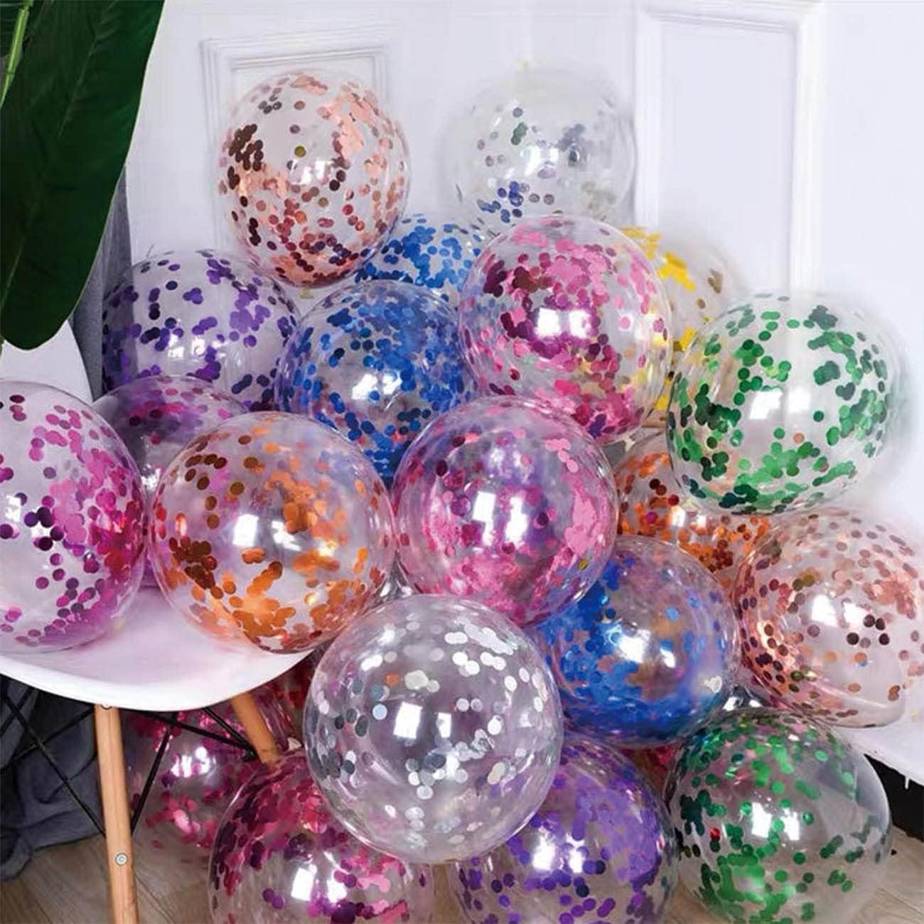 Multicolor Metallic Foil Confetti(0.59 inch) Round Dots Glitter Rainbow Table Confetti for Party Wedding Decorations,2.11 OZ per pack