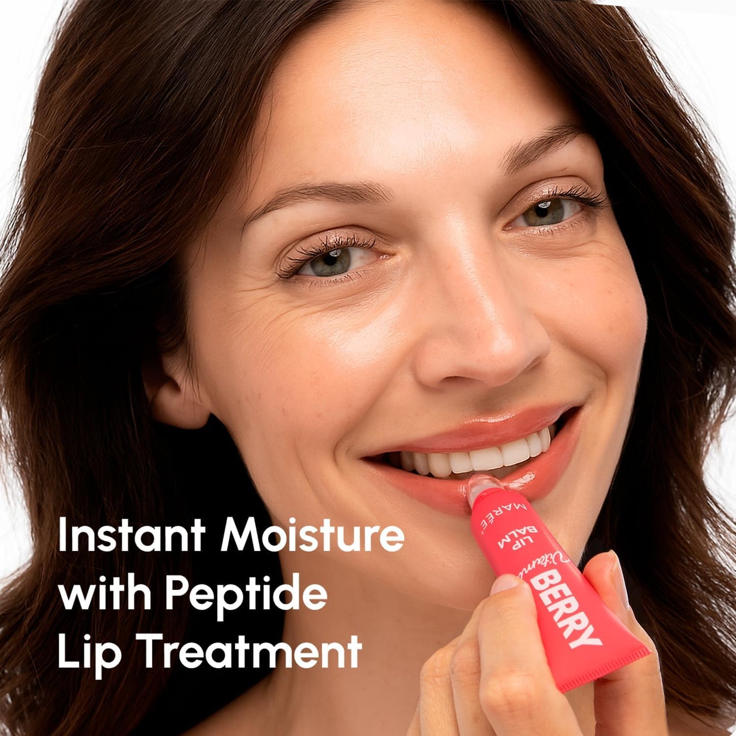 MAREE Lip Balm Hydrating - Lip Balms & Moisturizers - Peptide Lip Treatment Not Tinted - Lip Butter Moisturizer for Very Dry Lips Care Products - Berry Lipbalm - Balsamo Labial Hidratante de Labios