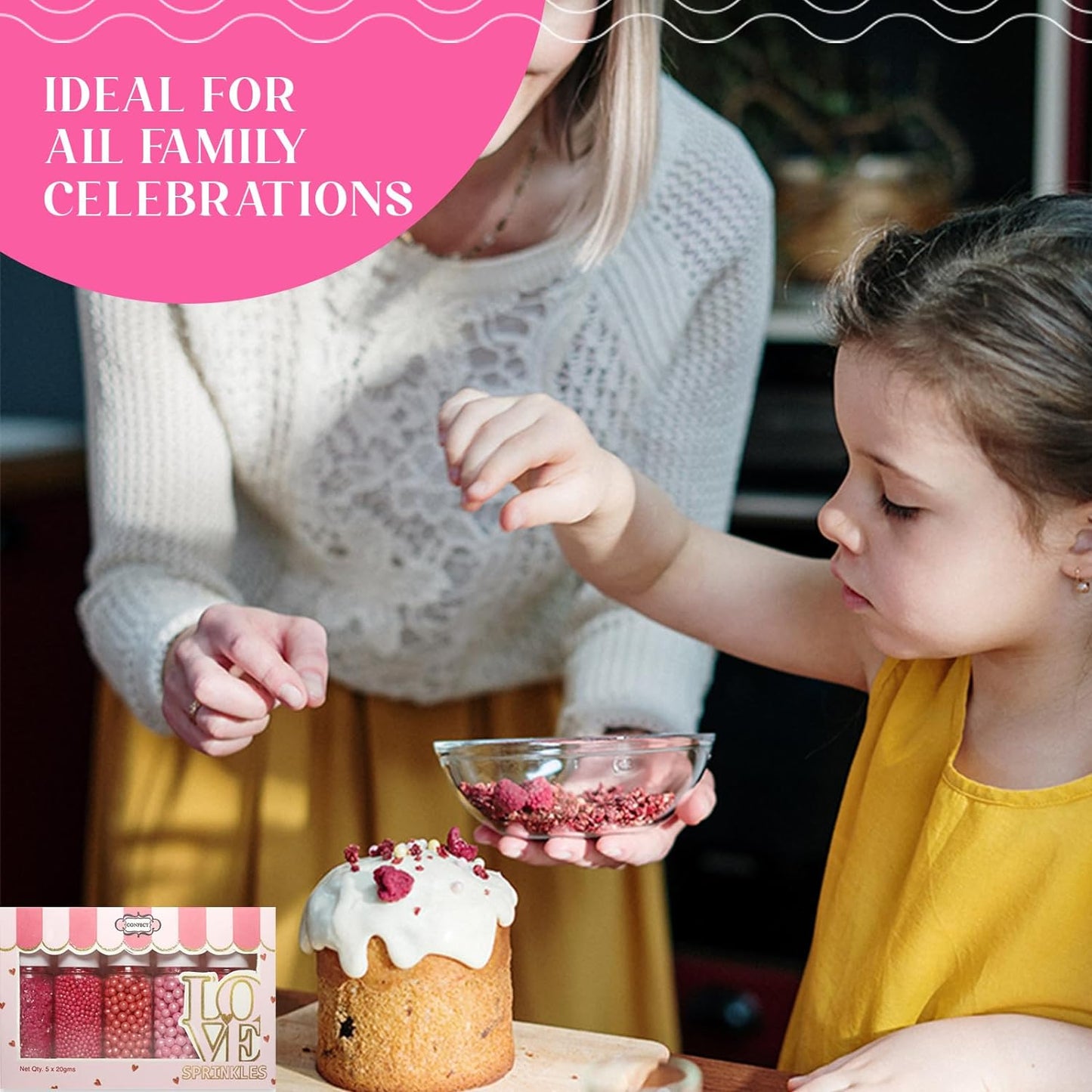 Confect Sprinkles | Under the Ocean Disco Ball Mashup Sprinkles Mix Sea Green, Cyan & Teal Dragees Parrot Green Sparkling Sugar for Cakes & Cupcakes Decoration Assorted pack of 5 | Dairy-Free, Palm Oil-Free - 5 Oz