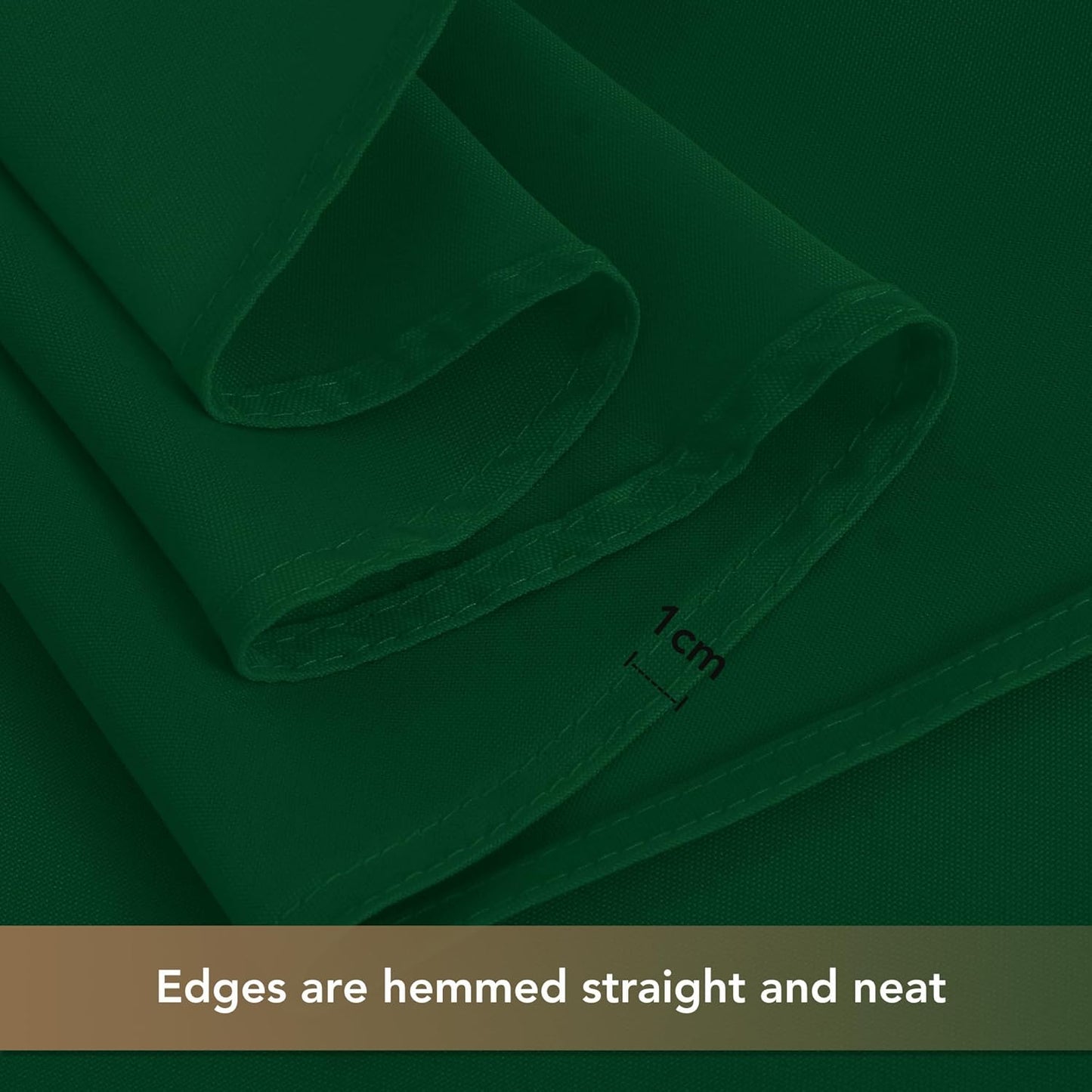 sancua Square Tablecloths 70x70 Inch Hunter Green, 2 Pack - Fabric Table Cloth for Square or Round Tables, Washable Polyester Table Cover for Christmas Dinner, Holiday Party, Display Tables