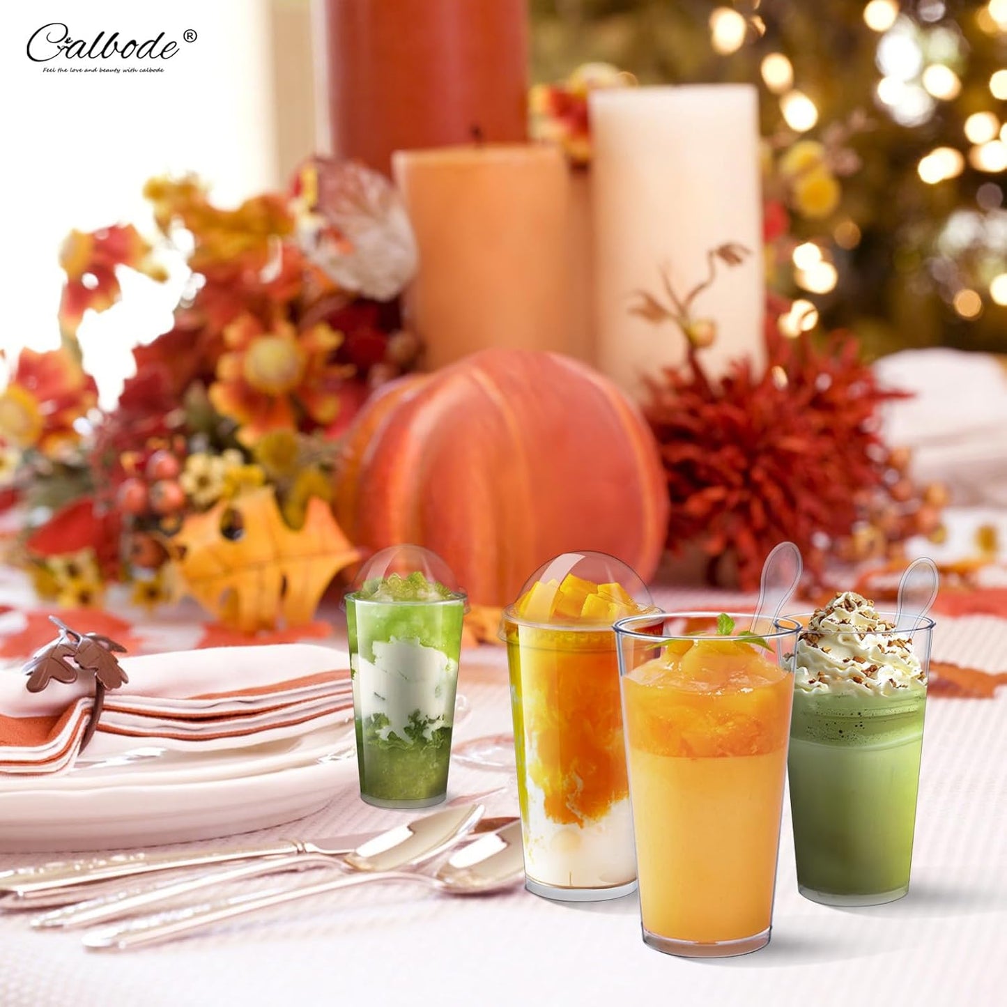 100Pcs 3oz Mini Dessert Cups with Lids and Spoons Clear Plastic Disposable Parfait Cups, Small Serving Bowl for Halloween Desserts Appetizers, Catering, Wedding, Dessert Shops(300pcs in total)