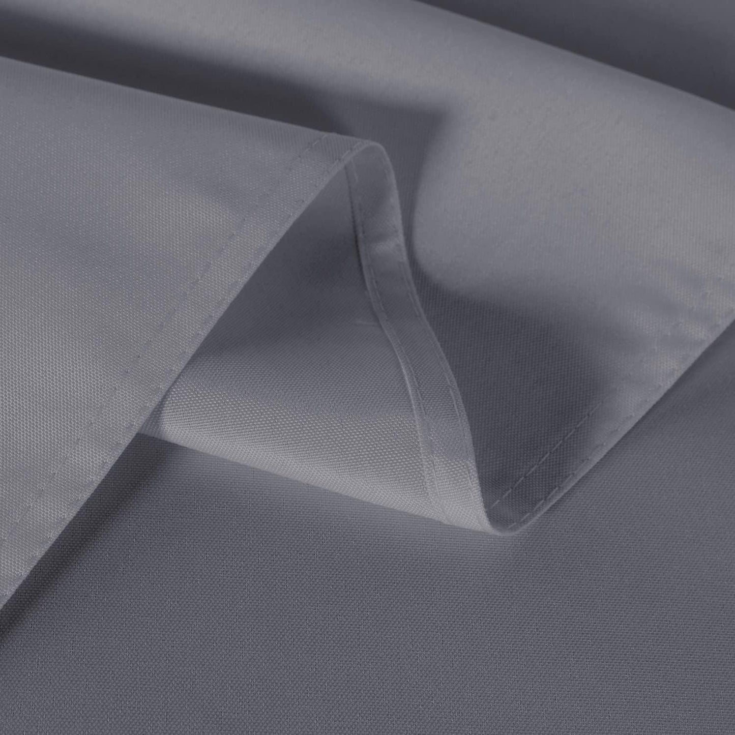 sancua 2 Pack Light Grey Tablecloth 54 x 54 Inch, Stain and Wrinkle Resistant Square Table Cloth - Washable Polyester Table Cover for Dining Tables, Buffet Parties and Camping
