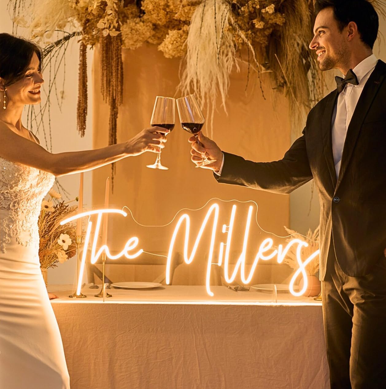 Custom Neon Sign, Custom LED Neon Sign Customizable for Wedding Bar Salon Beauty Business Light Up Name Sign, Personalized Neon Light Suitable for Events Birthday Gifts Decorations