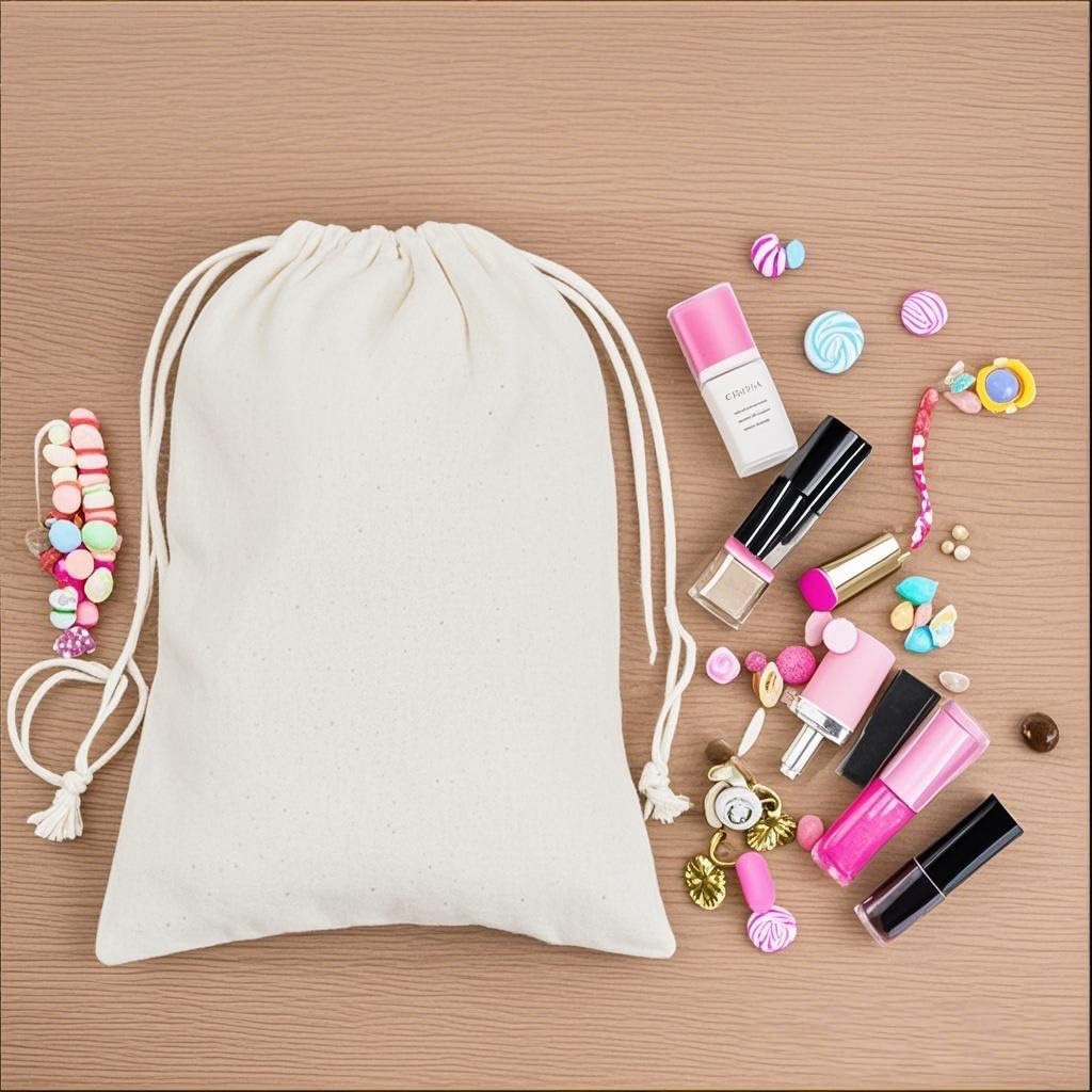 gobyhumm 20 Pieces Muslin Bags Cotton Drawstring Bags Sachet Bag for Home Supplies （5 * 7"）