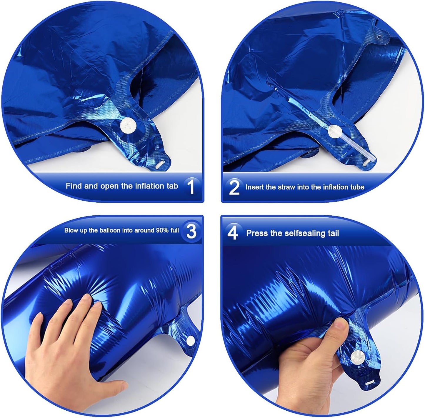 Night Blue 40 Inch Mylar Foil Number 6 Balloon, Birthday Digital Balloons for 6 16 Boy Girl Party Decorations Supplies,Night Blue Big Helium Balloon Numbers for 26 36 46 60 Men Women Anniversary