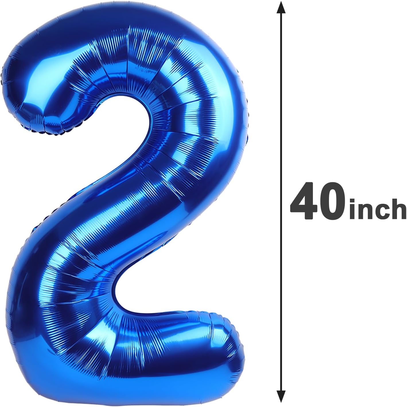 Jumbo Mylar Navy Blue 24 Number Balloon 40 Inch, Big Number 24 Balloons Birthday Decorations, 24 Year Old Birthday Party, Large Size Digit Numbers Balloon Supplies
