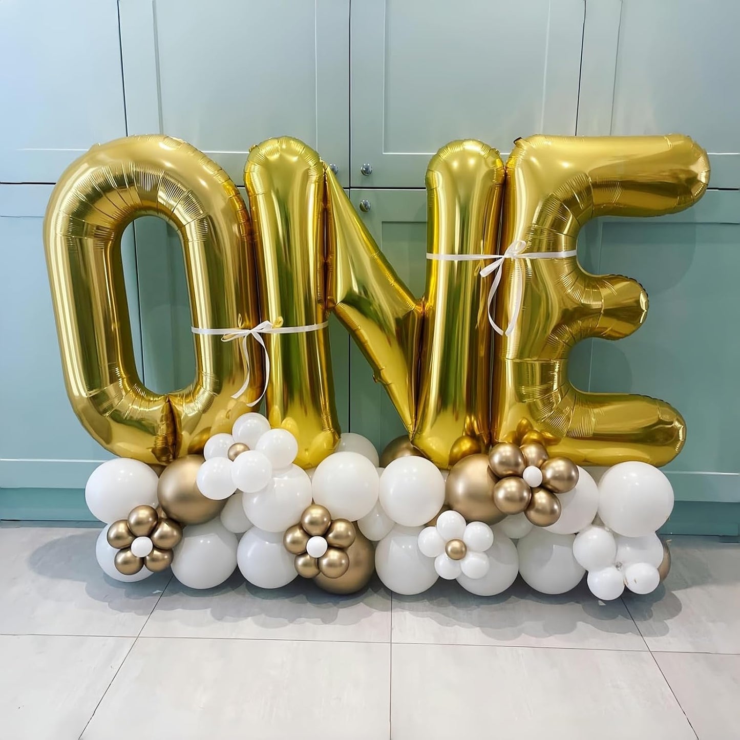 40 Inch Gold Alphabet Balloons - Large Self-Inflating Custom Letter N Decor for Name Words - Helium Foil for Men Birthday Party Anniversary Decorations Supplies