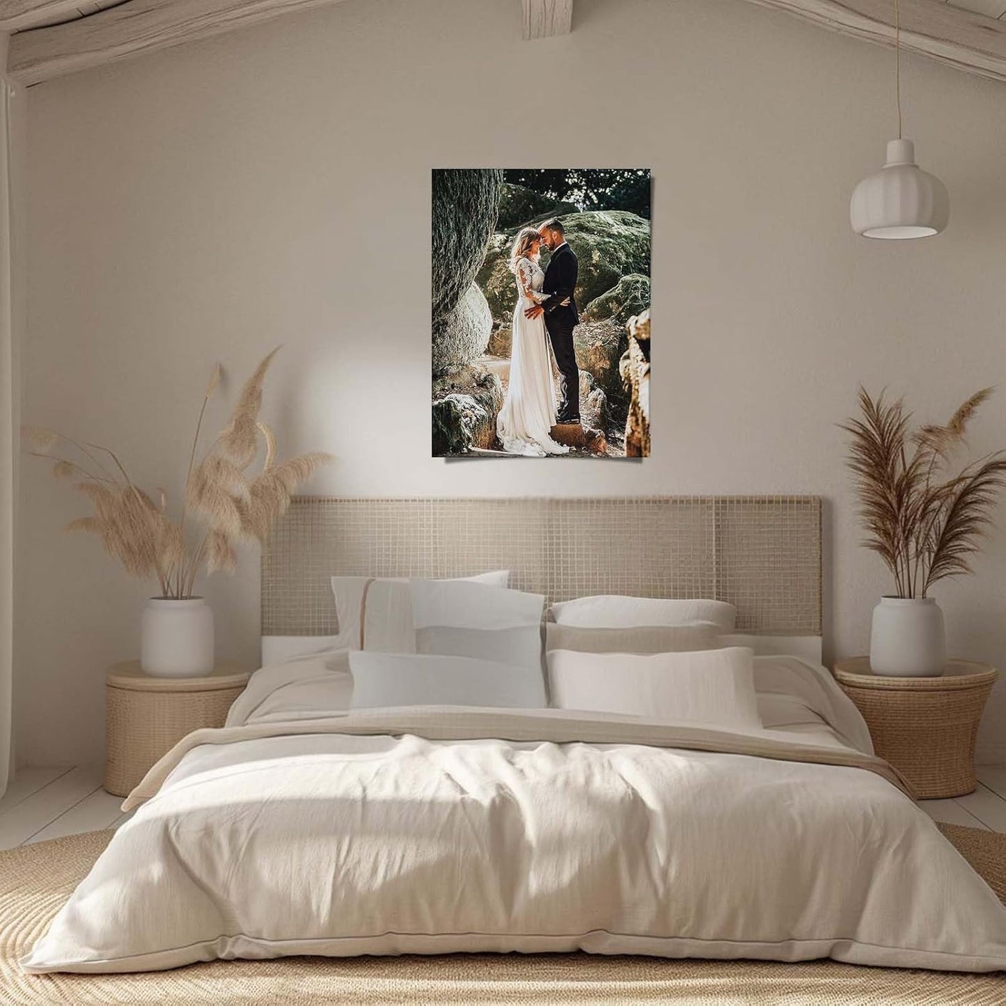 Personalized Custom Canvas Prints: Photo On Canvas (Framed Canvas, 12X16) Transform Your Photos into Stunning Framed Wall Art Digitally Printed Photo To Canvas Ideal for Home Deco