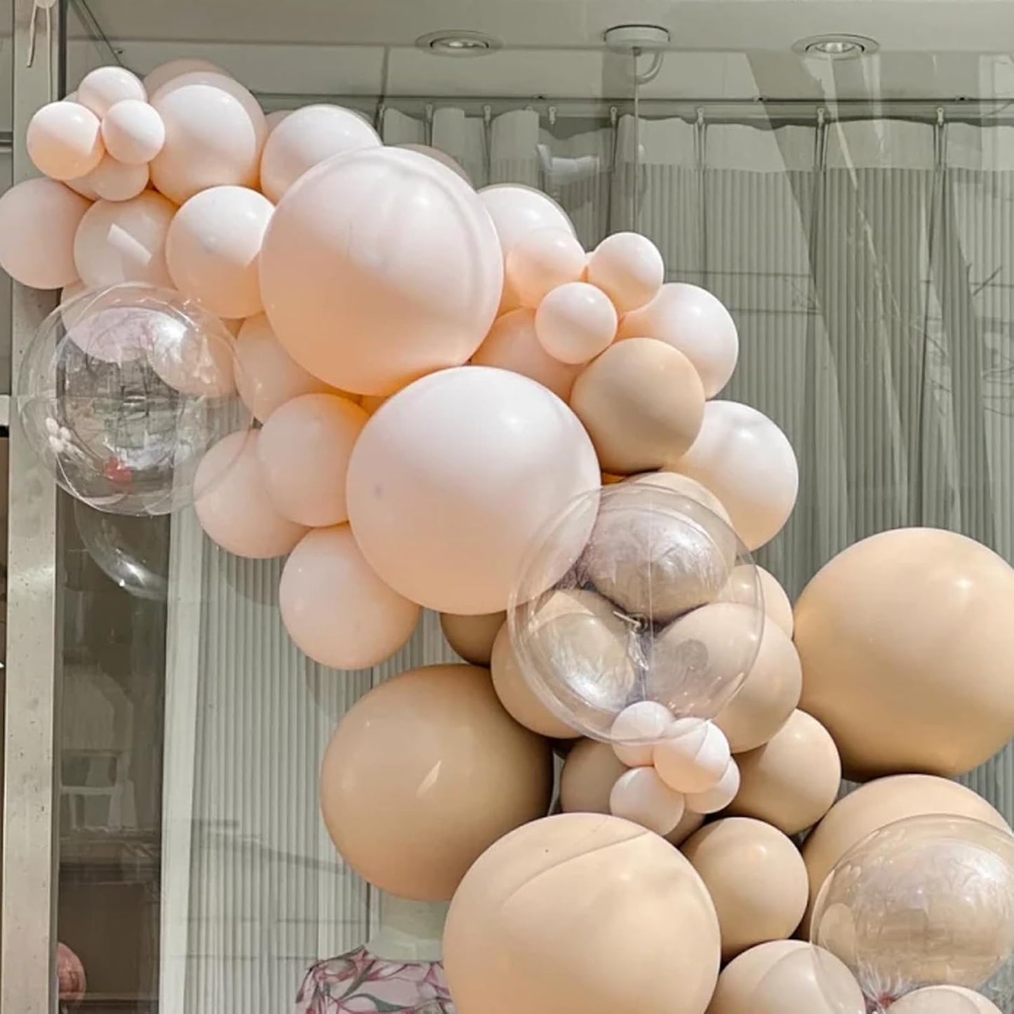 90pack Pastel Orange Balloons Different Size 18/12/10/5 Inch Orange Balloon Garland Arch Kit for Graduation, Wedding, Birthday, Princess Theme, Baby Shower, Anniversary Party Decorations